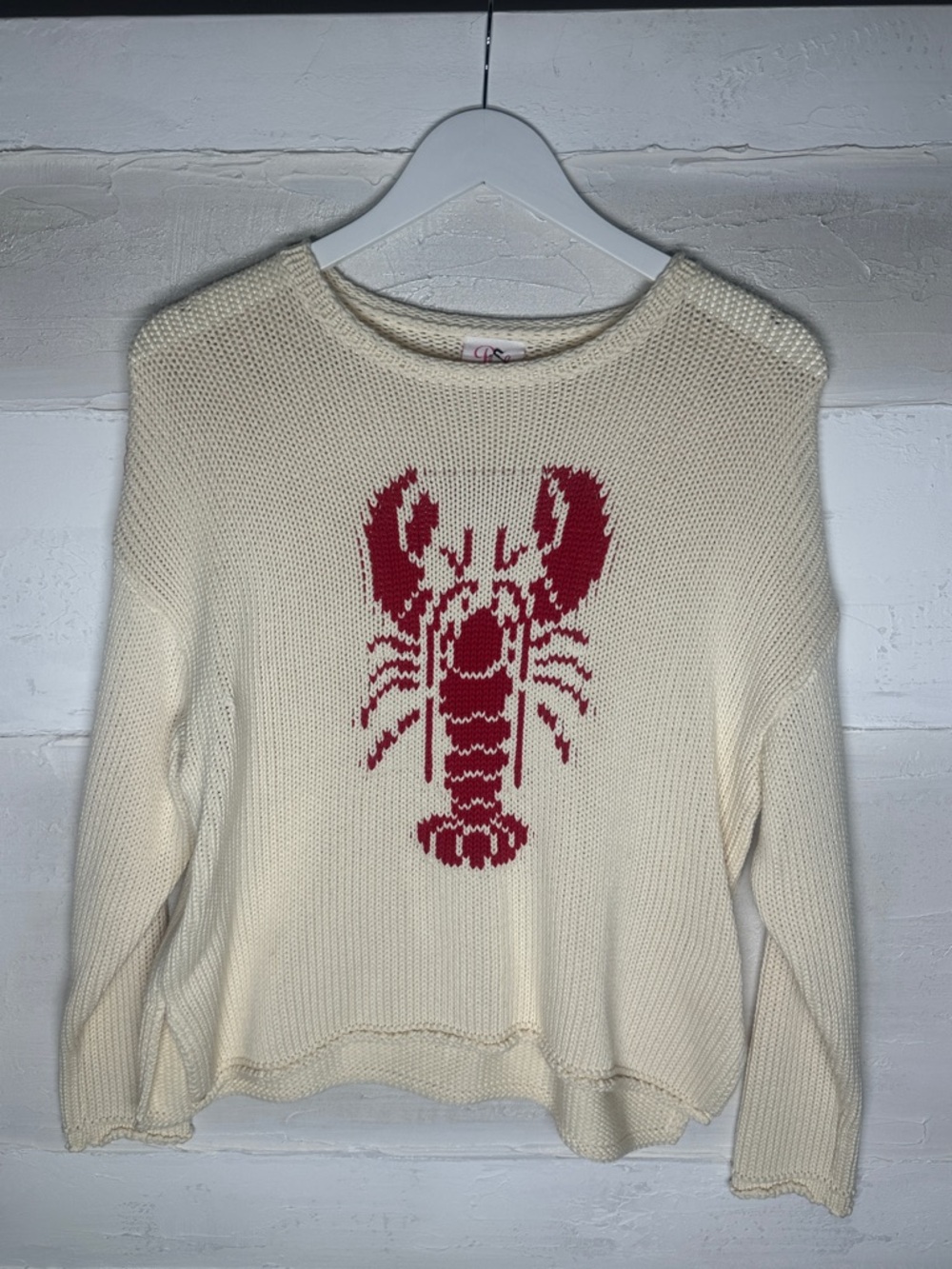 New Pink Pineapple lobster sweater. Extra small. XS